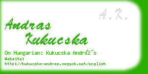 andras kukucska business card
